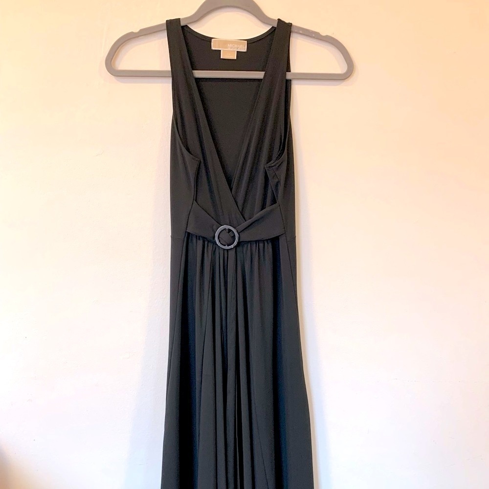 Micheal Kors Black Fashion Basic Faux-Wrap Dress SZ S - Picture 2 of 10
